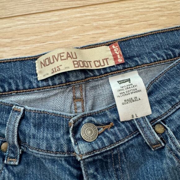 Pre-Loved Levi's Noveau 315 Bootcut Jeans Distressed Levi's Jeans - Picture 3 of 10